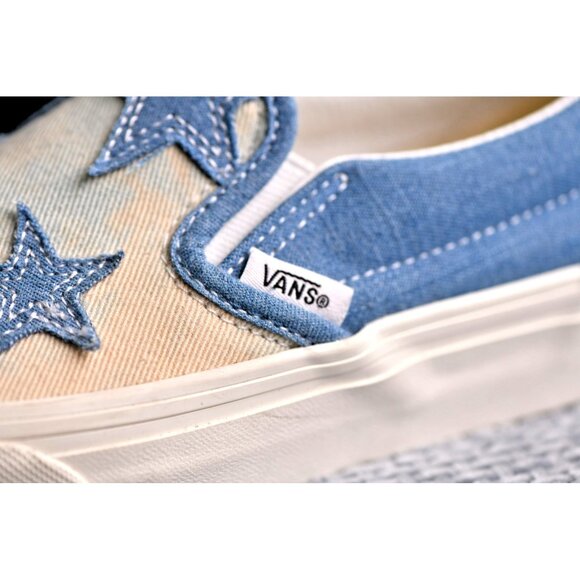 New! Size: 5.5 Women/4 Men | Vans Classic SLIP-ON Sneakers Starry Night Denim - Picture 14 of 16